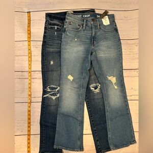 Levi's Light and Dark Blue Distressed Skinny Jeans